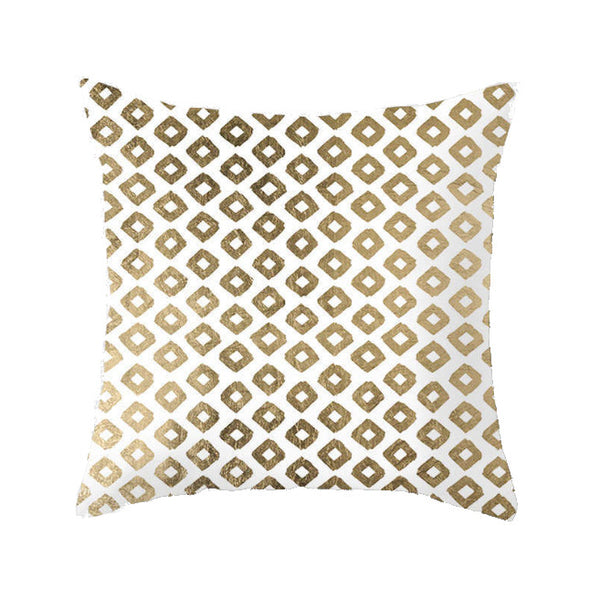 45 X 45Cm Gold Printed Cushion Cover