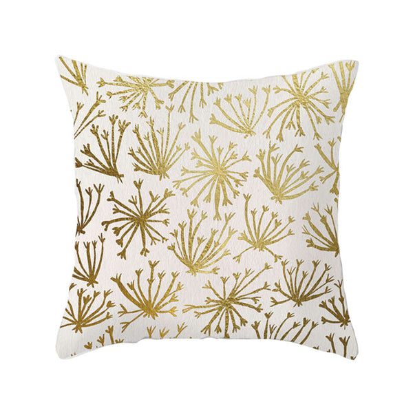 Cushions & Decorative Pillows 45 X 45Cm Gold Printed Cushion Cover