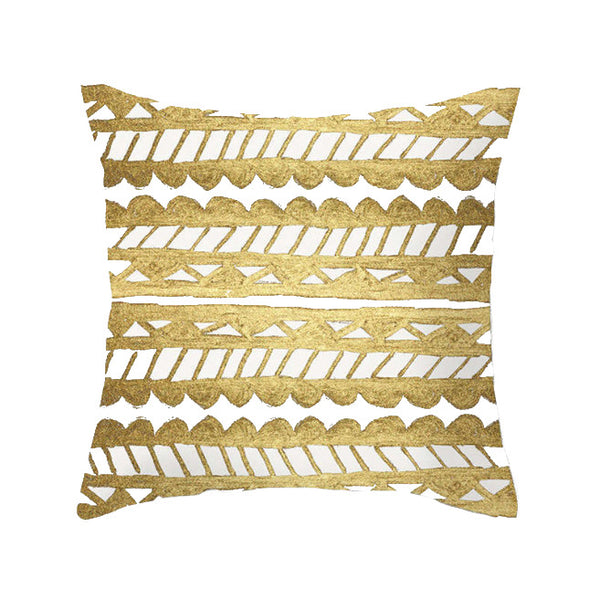 45 X 45Cm Gold Printed Cushion Cover