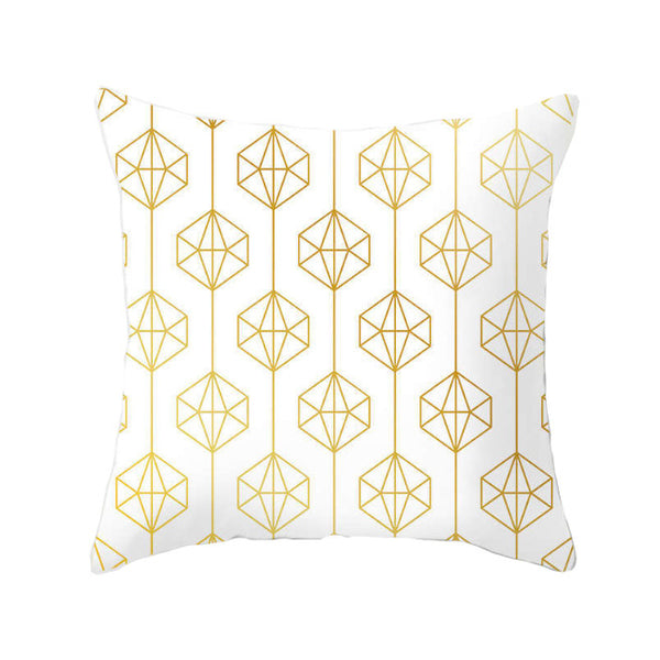 Cushions & Decorative Pillows 45 X 45Cm Gold Printed Cushion Cover