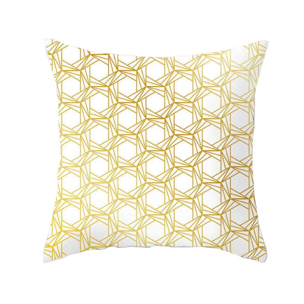 45 X 45Cm Gold Printed Cushion Cover