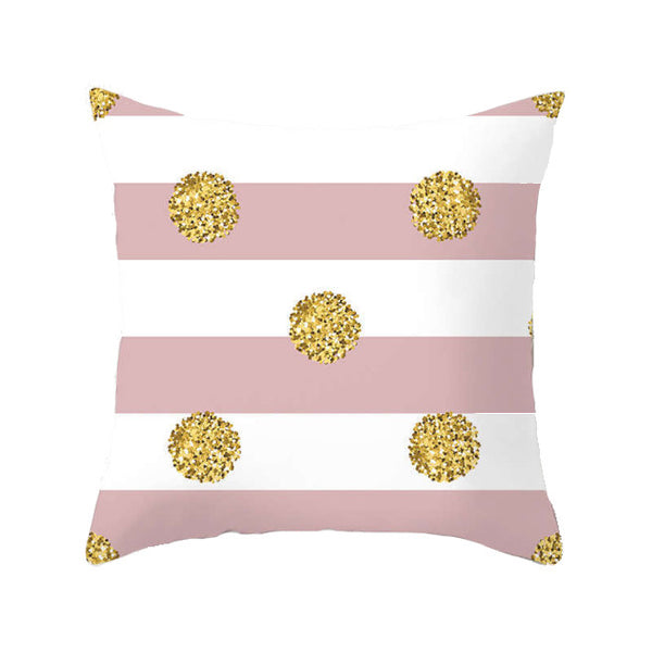 Cushions & Decorative Pillows 45 X 45Cm Gold Printed Cushion Cover