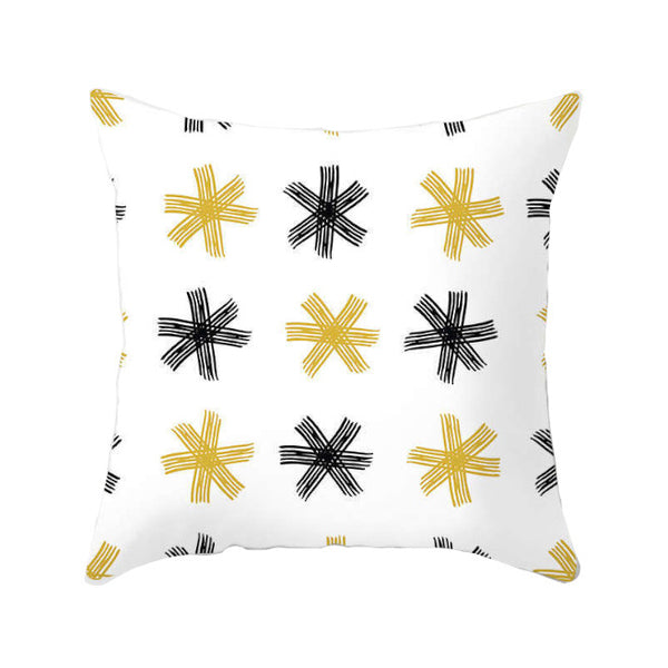 45 X 45Cm Gold Printed Cushion Cover