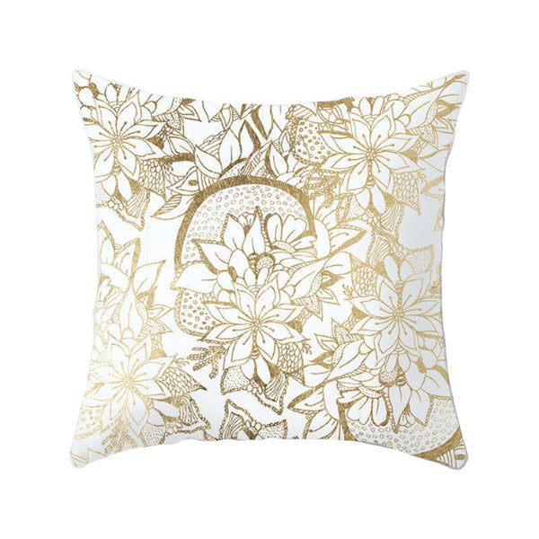 Cushions & Decorative Pillows 45 X 45Cm Gold Printed Cushion Cover