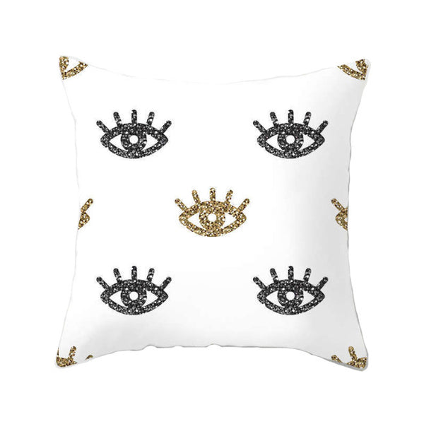 45 X 45Cm Gold Printed Cushion Cover