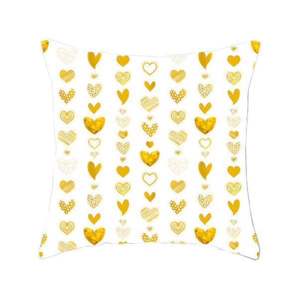 Cushions & Decorative Pillows 45 X 45Cm Gold Printed Cushion Cover