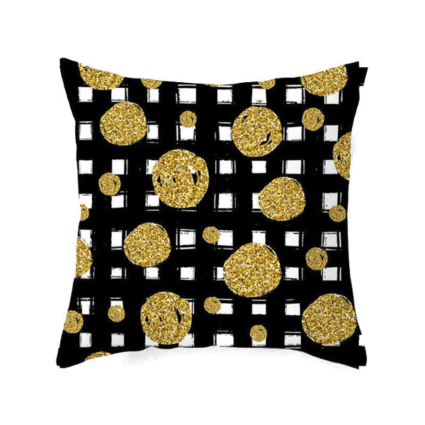 45 X 45Cm Gold Printed Cushion Cover