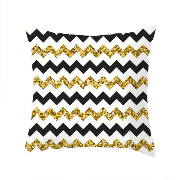 Cushions & Decorative Pillows 45 X 45Cm Gold Printed Cushion Cover