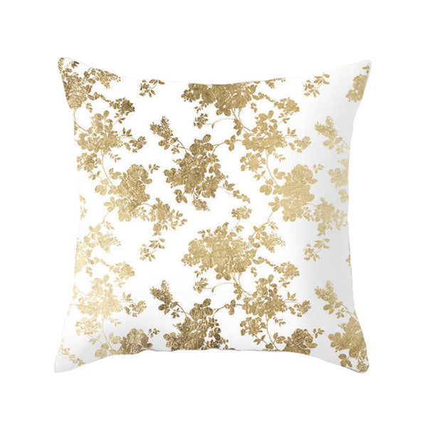 45 X 45Cm Gold Printed Cushion Cover