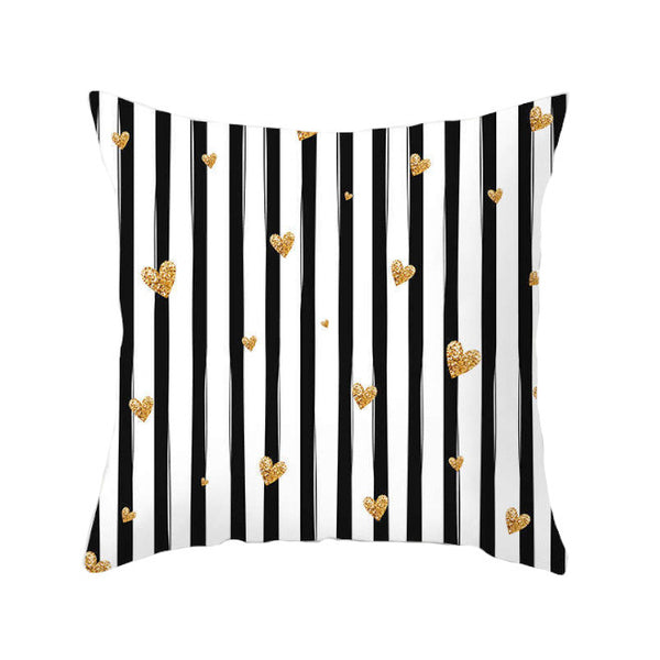 Cushions & Decorative Pillows 45 X 45Cm Gold Printed Cushion Cover