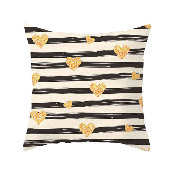 Cushions & Decorative Pillows 45 X 45Cm Gold Printed Cushion Cover