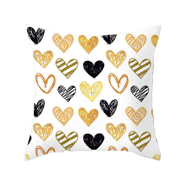 Cushions & Decorative Pillows 45 X 45Cm Gold Printed Cushion Cover