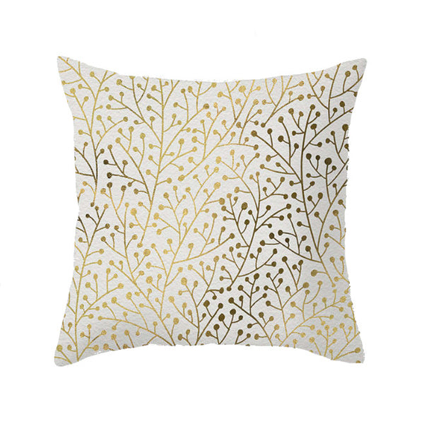 Cushions & Decorative Pillows 45 X 45Cm Gold Printed Cushion Cover