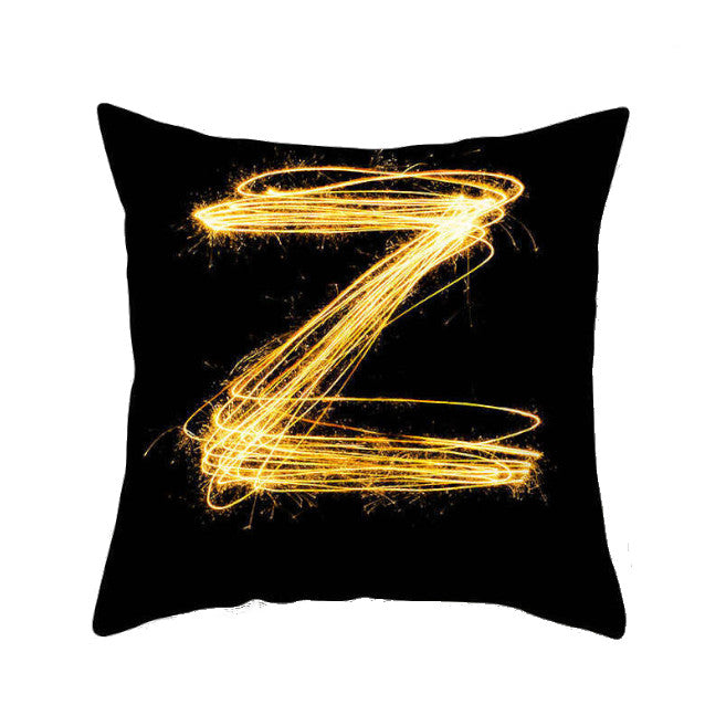 Cushions & Decorative Pillows 45 X 45Cm Letter Cushion Cover Light Trail Z