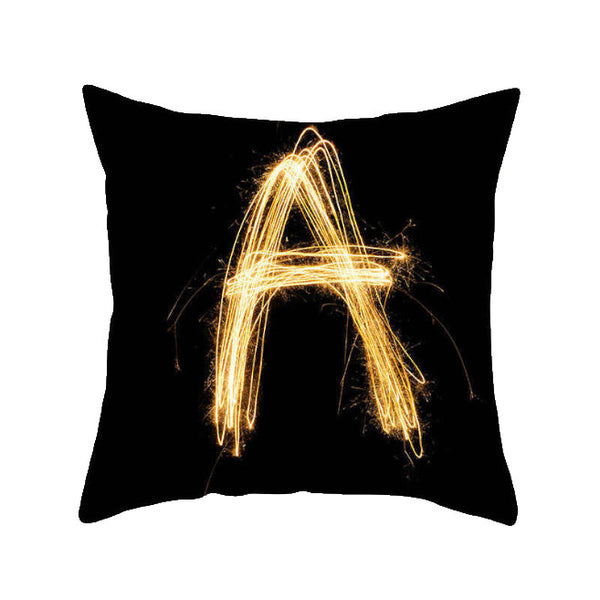 Cushions & Decorative Pillows 45 X 45Cm Letter Cushion Cover Light Trail A