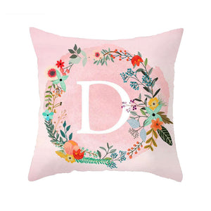 45 X 45Cm Letter Cushion Cover Wreath D