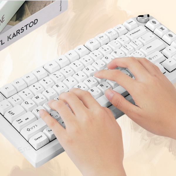 Keyboards & Keypads Keycap Keyboard Grey 127 English Keys Minimalist Customized Heat Sublimation Switch Fit Box