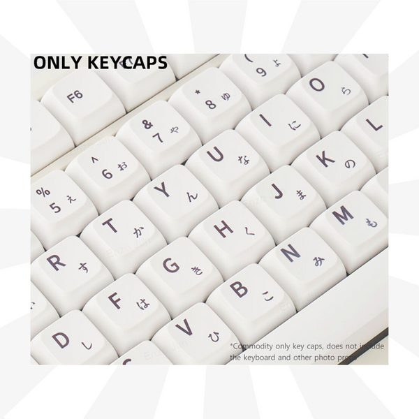 Keyboards & Keypads Keycap Keyboard Grey 127 English Keys Minimalist Customized Heat Sublimation