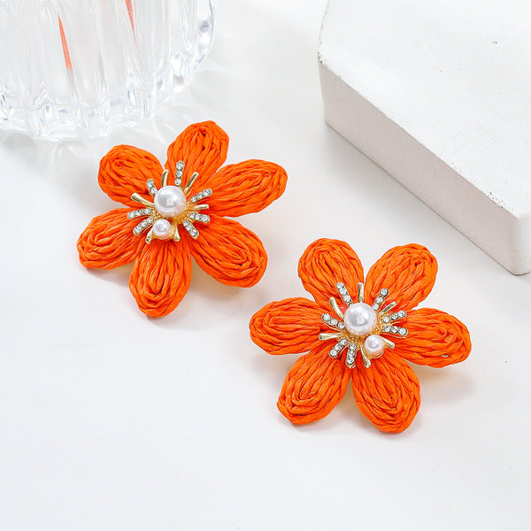 Earrings Women Ladies Party Accessories Flower Stud Fashion Jewellery