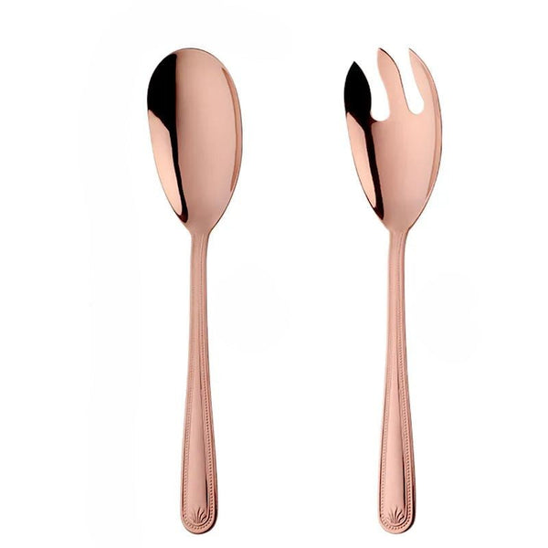 Serving Utensils & Sets Rose Gold Stainless Steel Giant Salad Spoon And Fork Set Kitchenware