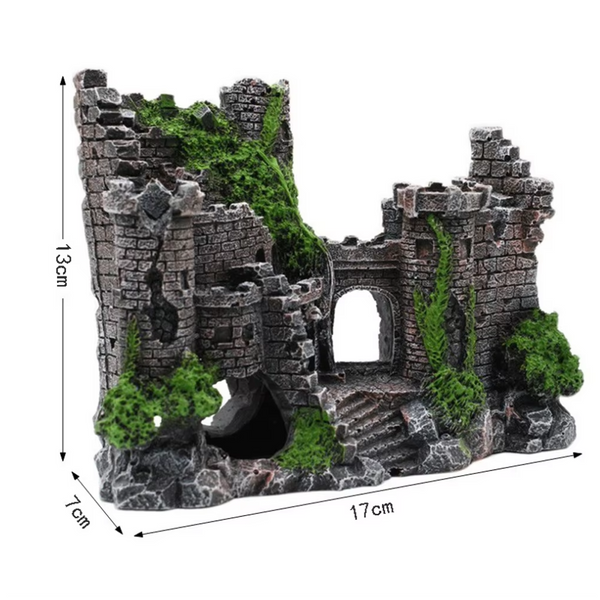 Aquariums Sweethome Resin Ancient Castle Artificial Ornaments Fish Tank Aquarium Decor