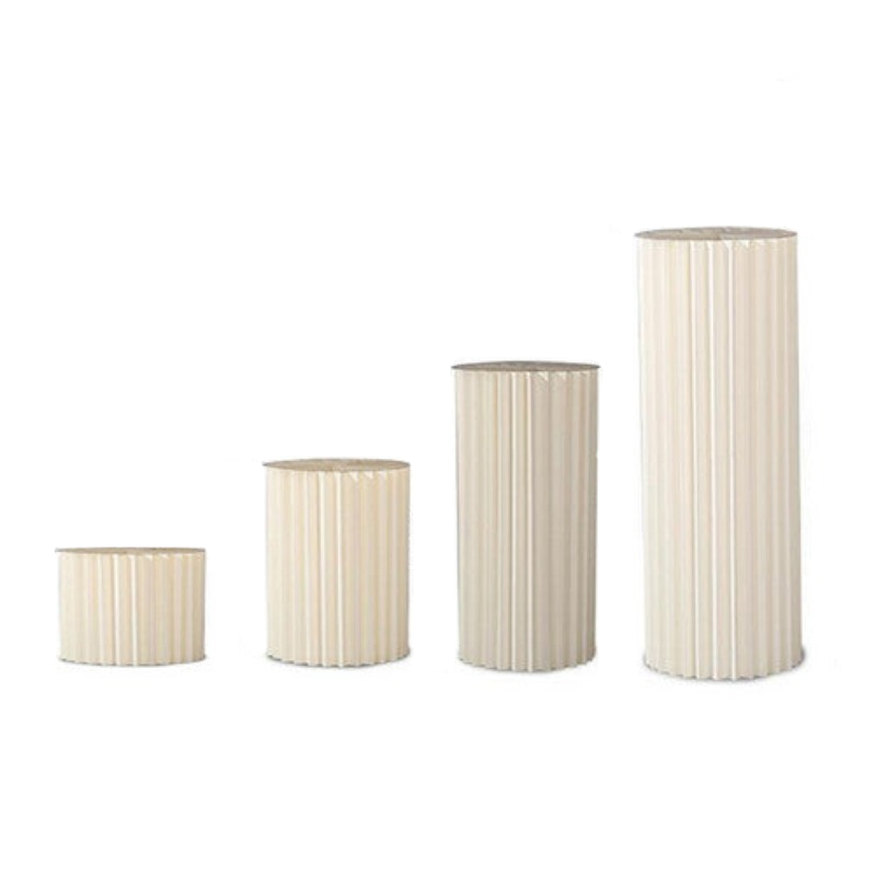 Venue Decorations 4 Hard Carboard Display Stand Round Plinth Cylinder Pedestal Wedding Flower