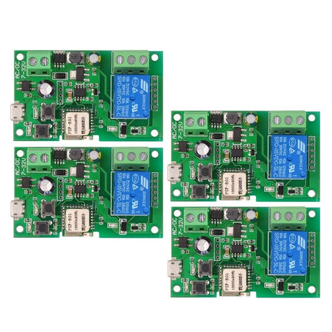 Relay Accessories 4Pcs Dc5v 12V 24V 32V Wifi Switch Wireless Relay Module