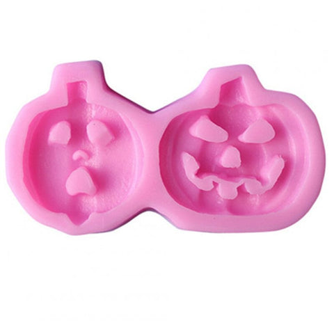 4Pcs Halloween Series Pumpkin Shape Silicone Mold Fondant Cake Chocolate Tool