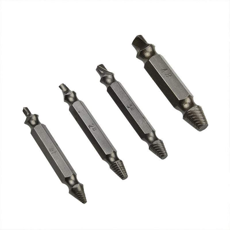 Other Hand Tools Screw Extractors 4Pcs Double Head Damaged Broken Kit