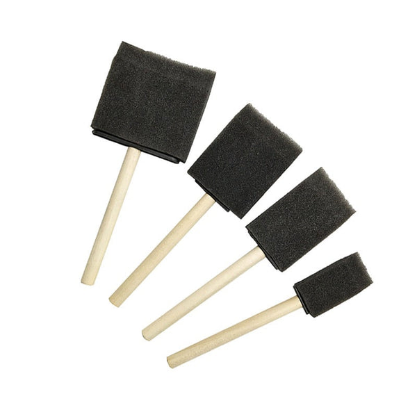 Artists Brushes 4Pcs Set Glass Dust Cleaning Art Tool Graffiti Glue Sponge Brush