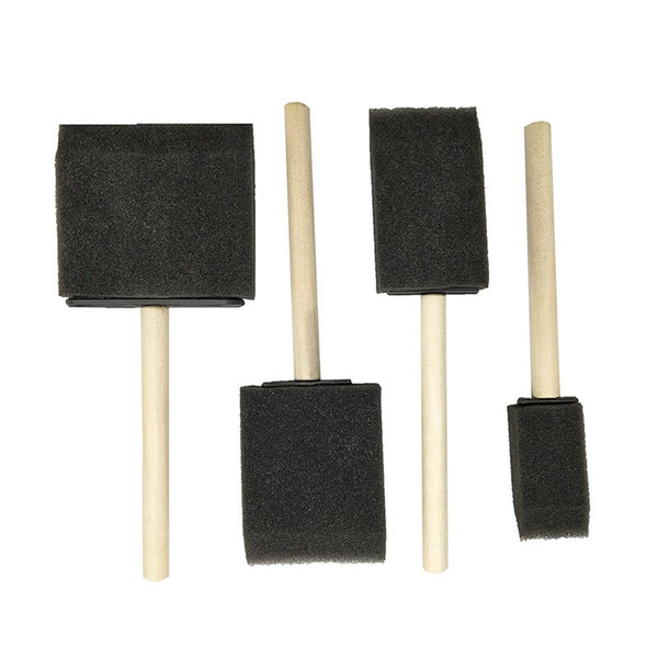 Artists Brushes 4Pcs Set Glass Dust Cleaning Art Tool Graffiti Glue Sponge Brush