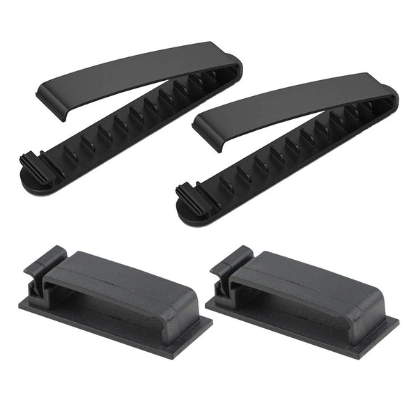 Cable Ties & Organisers 4 Pieces Set Multi Slots Self Adhesive Cable Holder Clips Usb Charging