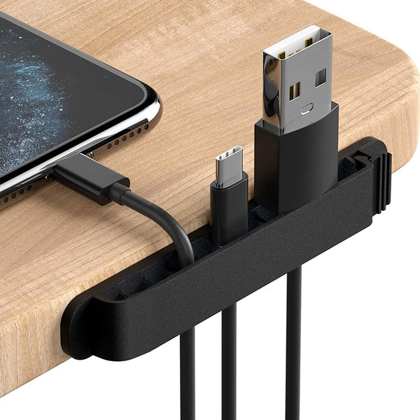 Cable Ties & Organisers 4 Pieces Set Multi Slots Self Adhesive Cable Holder Clips Usb Charging