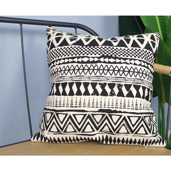 4Pcs Simple Geometric Pillowcase Pure Cotton Sofa Cushion