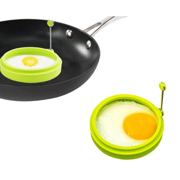 4Pcs Round Shape Silicone Nonstick Frying Egg Mould Ring Pancake Rings Mold For Kitchen Cooking