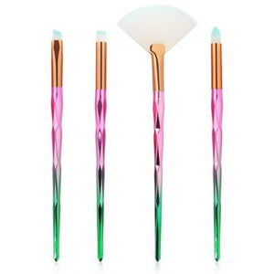 Brushes 4Pcszircon Handle Ultra Soft Makeup Brush Set Multi