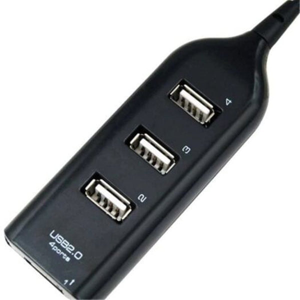 USB Cables, Hubs & Adapters 4Ports Usb 2.0Speed Mini Hub Black