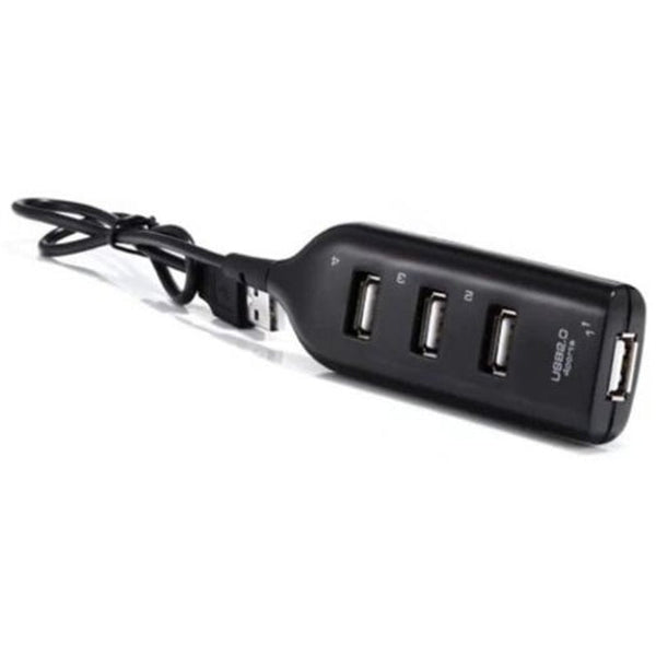 USB Cables, Hubs & Adapters 4Ports Usb 2.0Speed Mini Hub Black