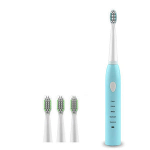 Electric Toothbrushes 5 Modes Sonic Electric Toothbrush Portable Usb Charging Waterproof Vibration With 4 Brush Heads