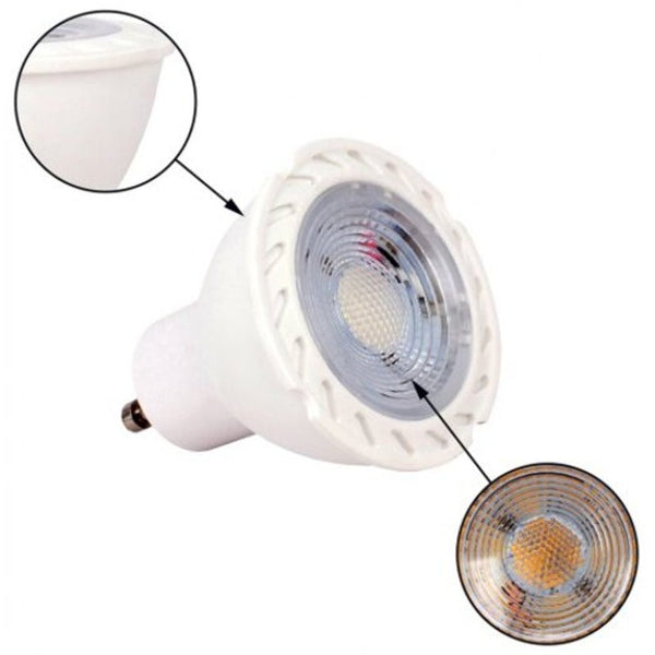 Light Bulbs 5 Pcs Gu10 Led Bulbs 50W Halogen Replacement Warn White / Cool Ac 85 265V Warm