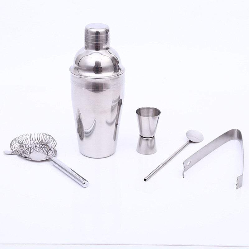 Cocktail Shakers & Sets 5 Piece Stainless Steel Barware Cocktail Maker Set