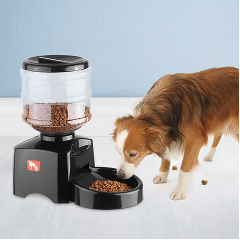 5.5L Digital Lcd Timer Automatic Pet Feeder Dog Cat Food Bowl