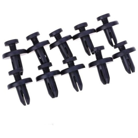 Mouldings, Trim 50Pcs 1703 7Mm Car Plastic Fasterner Clips Black