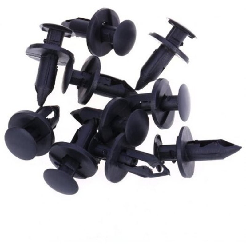 Mouldings, Trim 50Pcs 31403 8Mm Car Plastic Retainer Clips Black