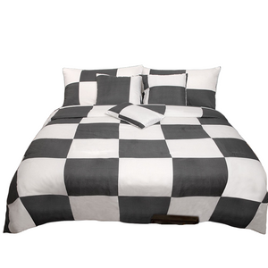 Comforter Sets Queen 6 Piece Comforter Set Check Charcoal Queen By Shangri La