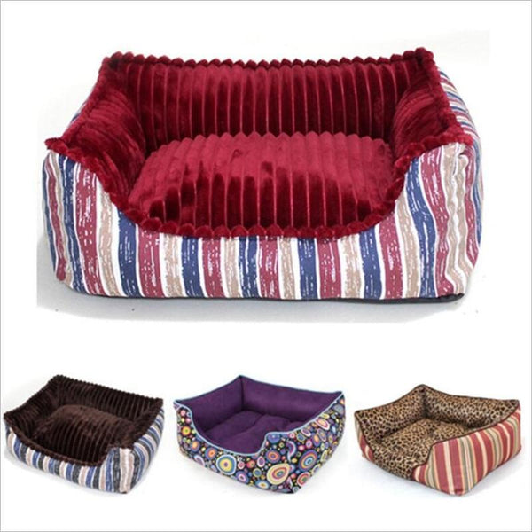 Pet Beds Soft Plush Rectangle Pet Bed