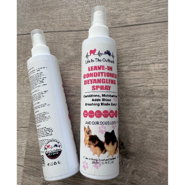 Dog Grooming 1X Life In The Outback Leave Conditioner Detangling Spray