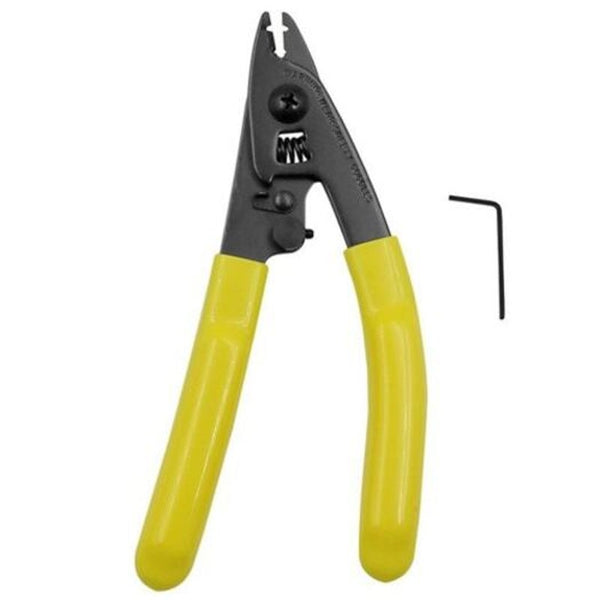 Cabling Tools 6 Inch American Double / Three Port Fiber Stripping Pliers Yellow