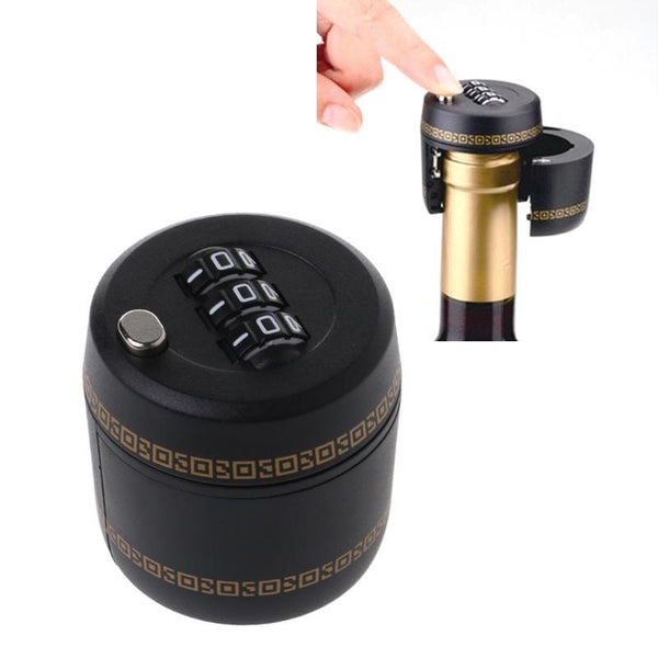 Wine Bottle Password Lock Drink Stopper Novelty Gift