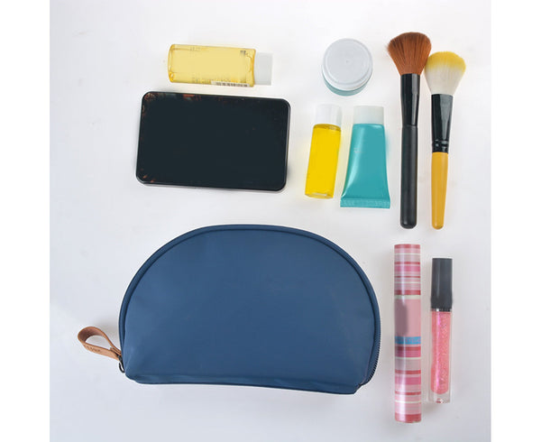 Sea Shell Shape Makeup Bag With Zipper Nylon Women Girls Organizer